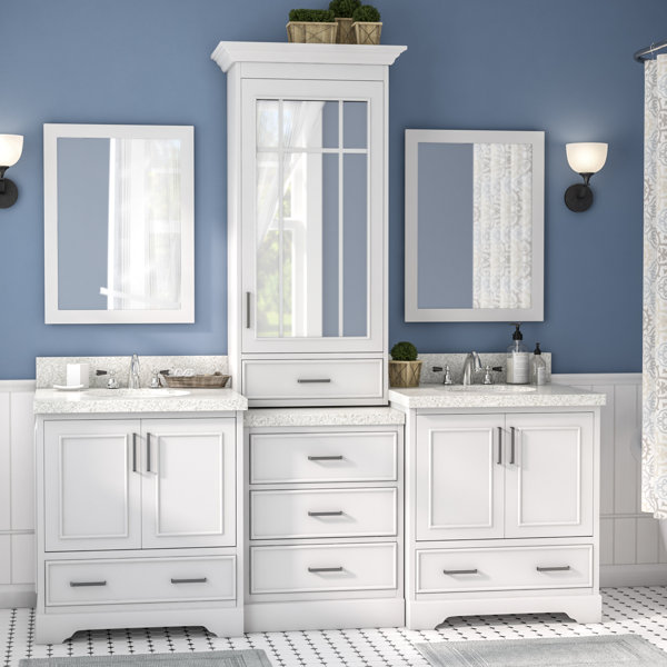 Darby Home Co Geraldina 85 Quot Double Sink Bathroom Vanity